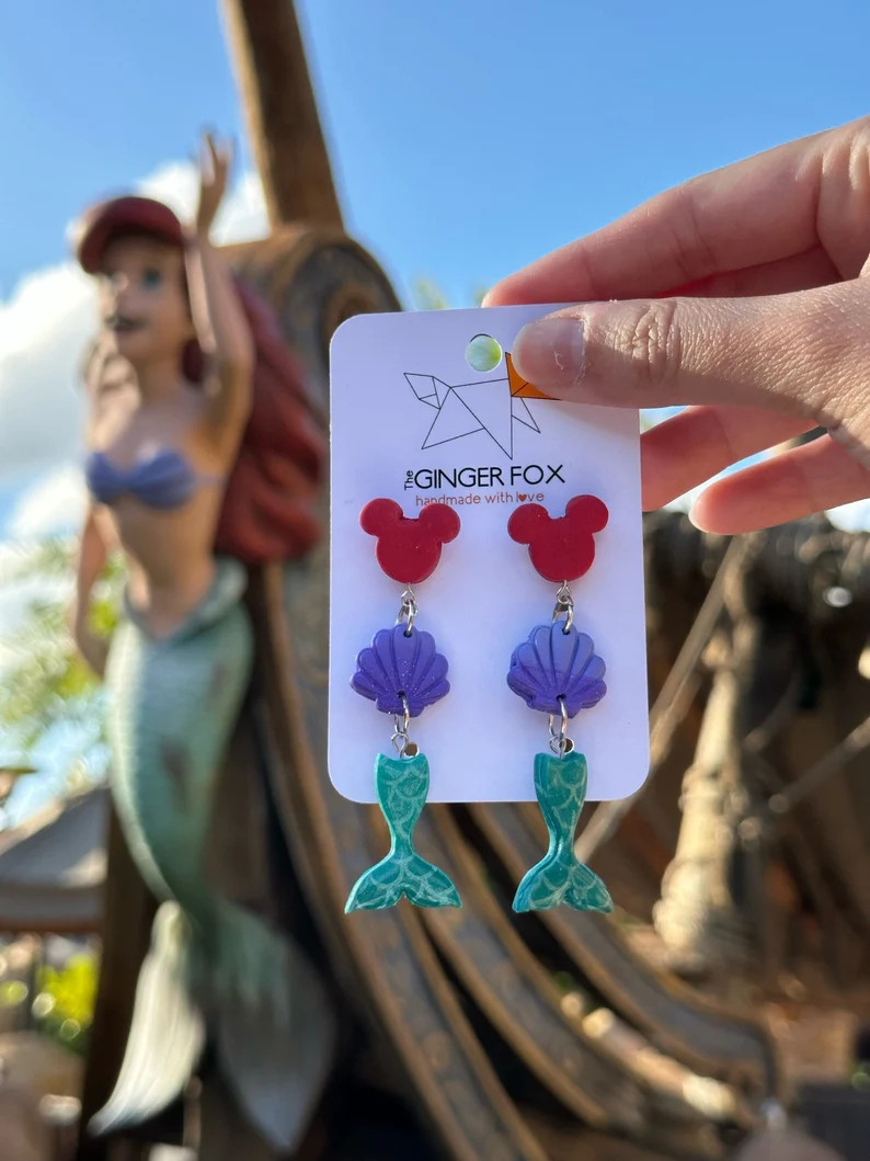 Part of Your World | Ariel Inspired Earrings | the Little Mermaid - Etsy | Etsy (Global)
