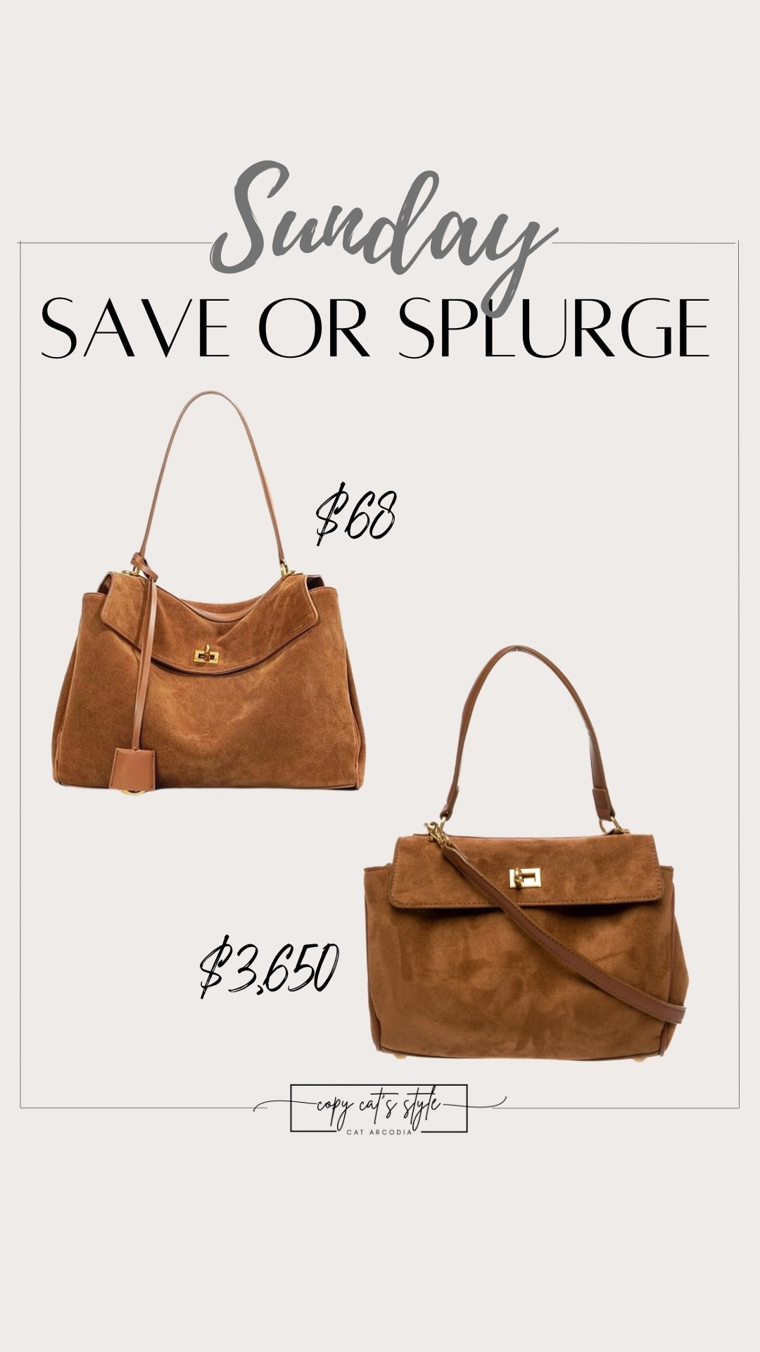 Save or splurge on designer bags. Designer bags for less. Balenciaga bag for less, Amazon bags

#LTKSaleAlert #LTKOver40