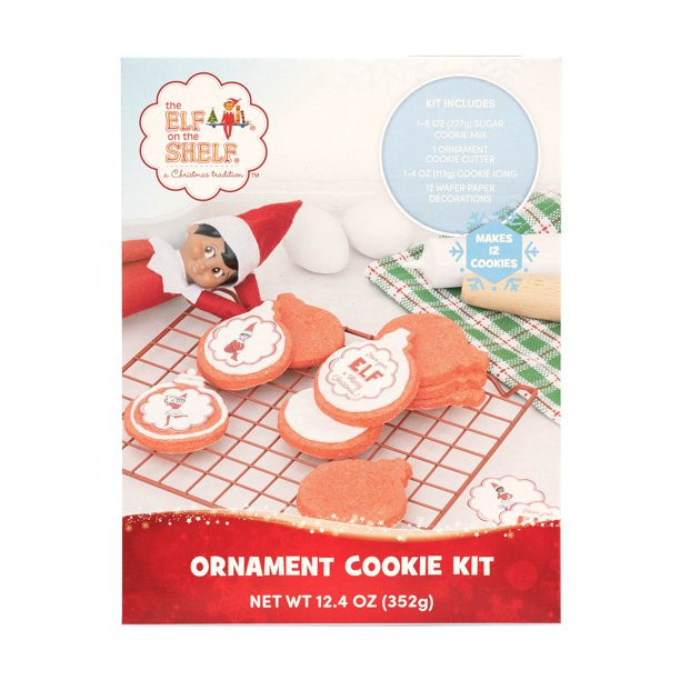 Elf On The Shelf Ornament Cookie Kit, 12.4oz box - Walmart.com | Walmart (US)