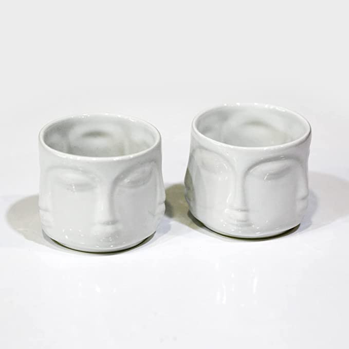 MeGgdecor Ceramic Cups for Espresso & Cappuccino, Modern and Contemporary Double Expresso Coffee ... | Amazon (US)