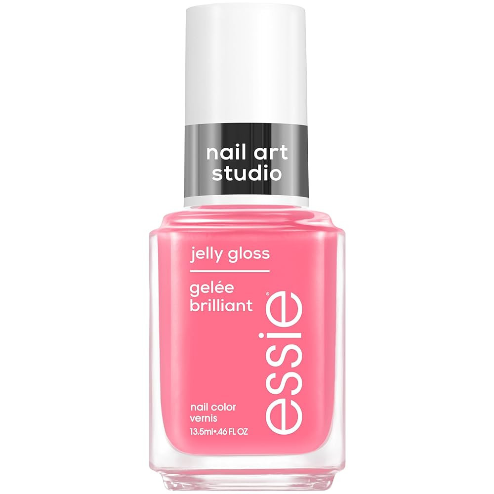 essie Nail Art Studio Jelly Polish, Riviera Rush, Sheer Pink Nail Polish, Vegan, Slushy Sun, 0.46... | Amazon (US)