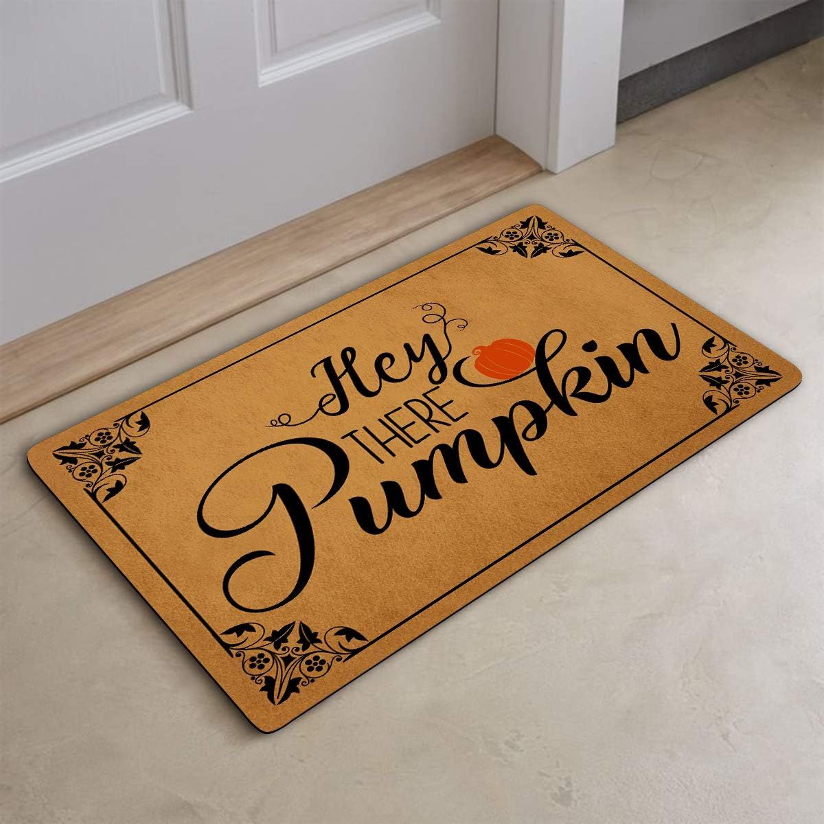 Thanksgiving Door Mat Hey There Pumpkin Doormat Welcome Mat for Front Door Mat Outdoor Cute Fall ... | Amazon (US)
