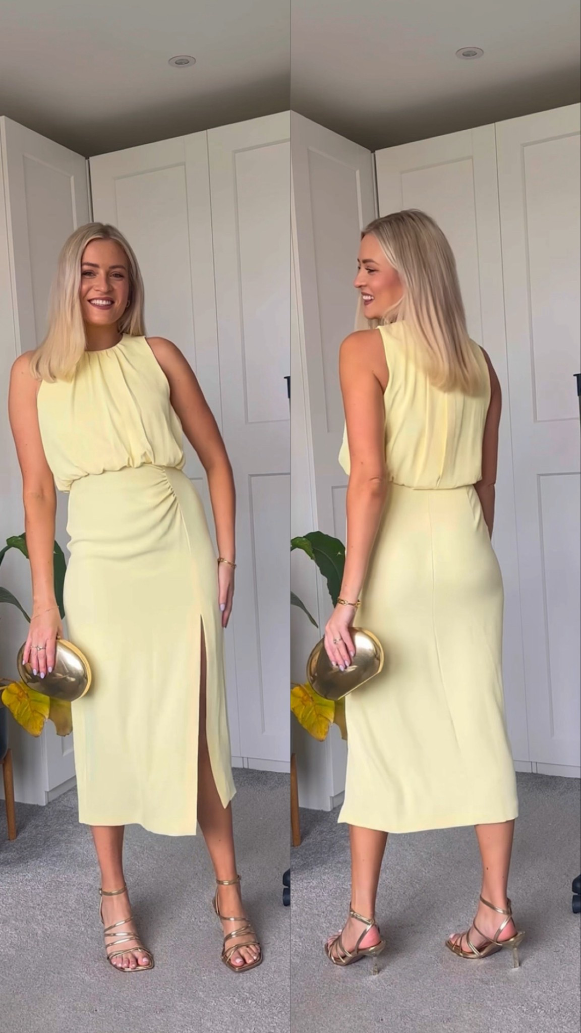 New in Zara pastel yellow dress 😍

Wedding guest, wedding guest dress 