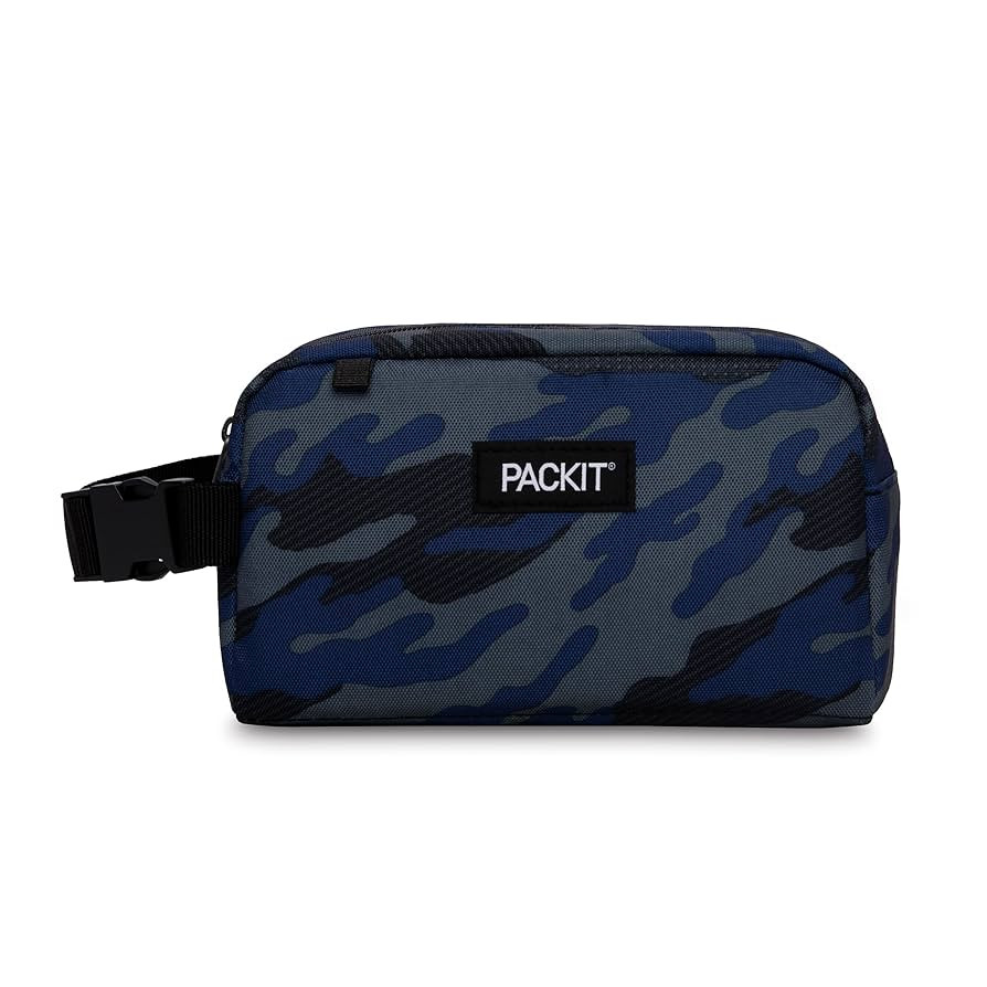 PackIt Freezable Snack Box, Sporty Camo Charcoal Navy, Built with EcoFreeze Technology, Collapsib... | Amazon (US)