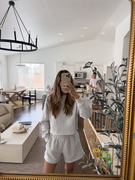 Small in this sweat suit 🤍 love this for errands or lounging at home! 

#LTKunder100