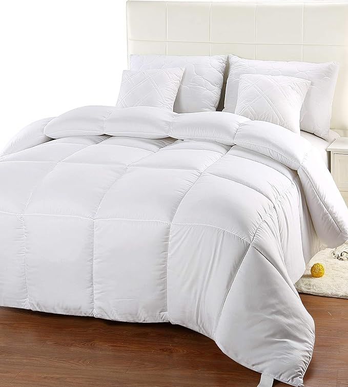 Utopia Bedding Comforter Duvet Insert - Quilted Comforter with Corner Tabs -  Box Stitched Down A... | Amazon (US)