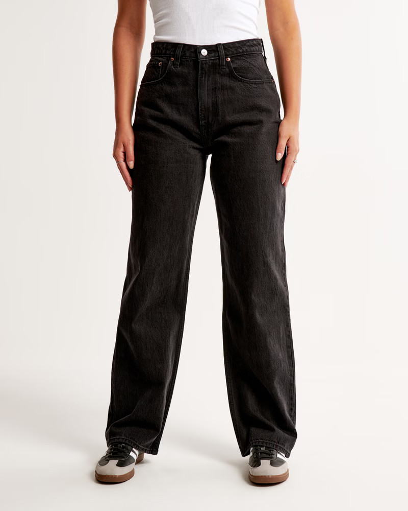 Curve Love High Rise Loose Jean | Abercrombie & Fitch (US)
