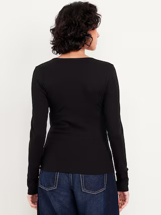 Long-Sleeve Square-Neck Top | Old Navy (US)