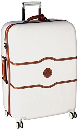 DELSEY Paris Chatelet Hardside Luggage with Spinner Wheels, Champagne White, Checked-Medium 24 In... | Amazon (US)