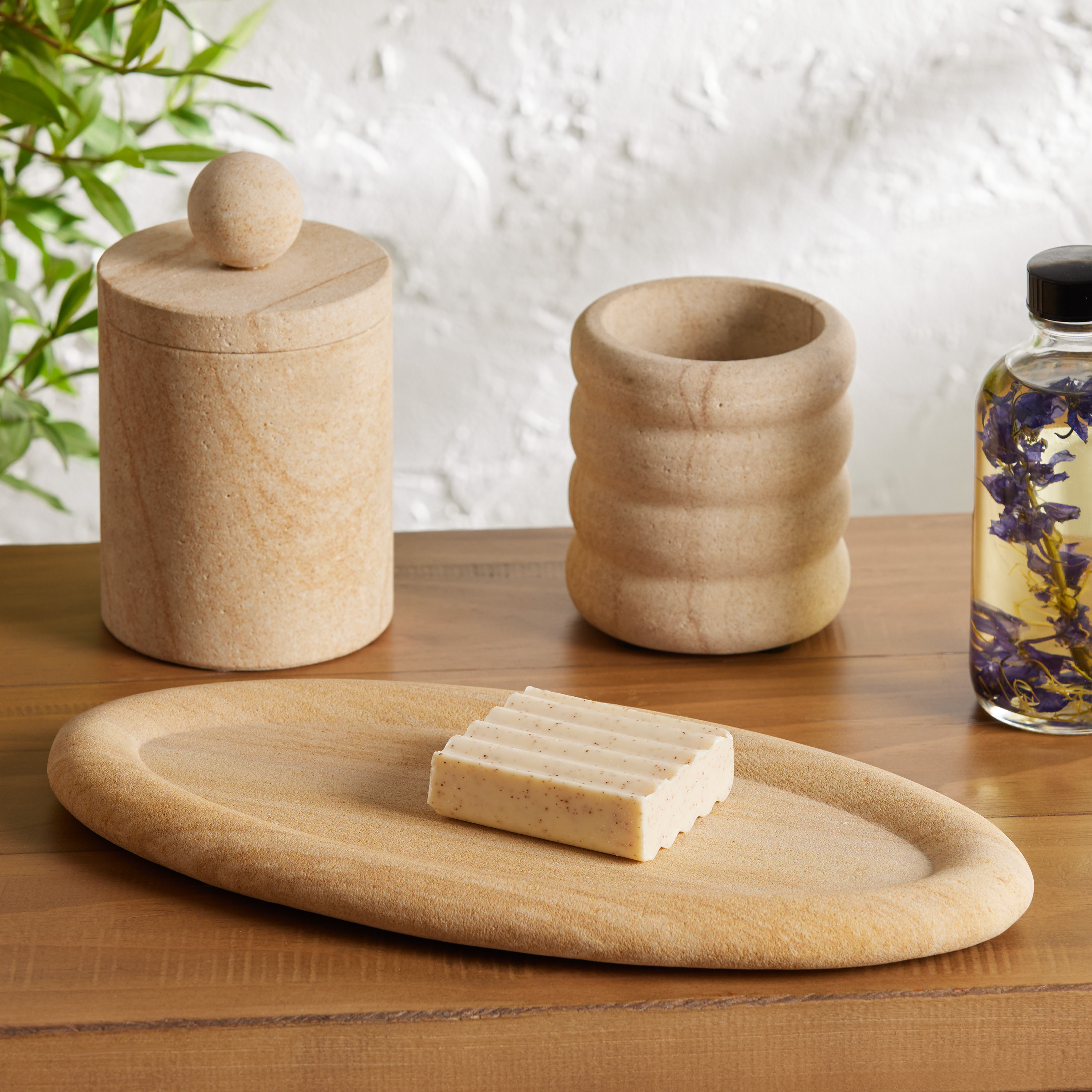 Sandstone Bathroom Accessories Collection | World Market