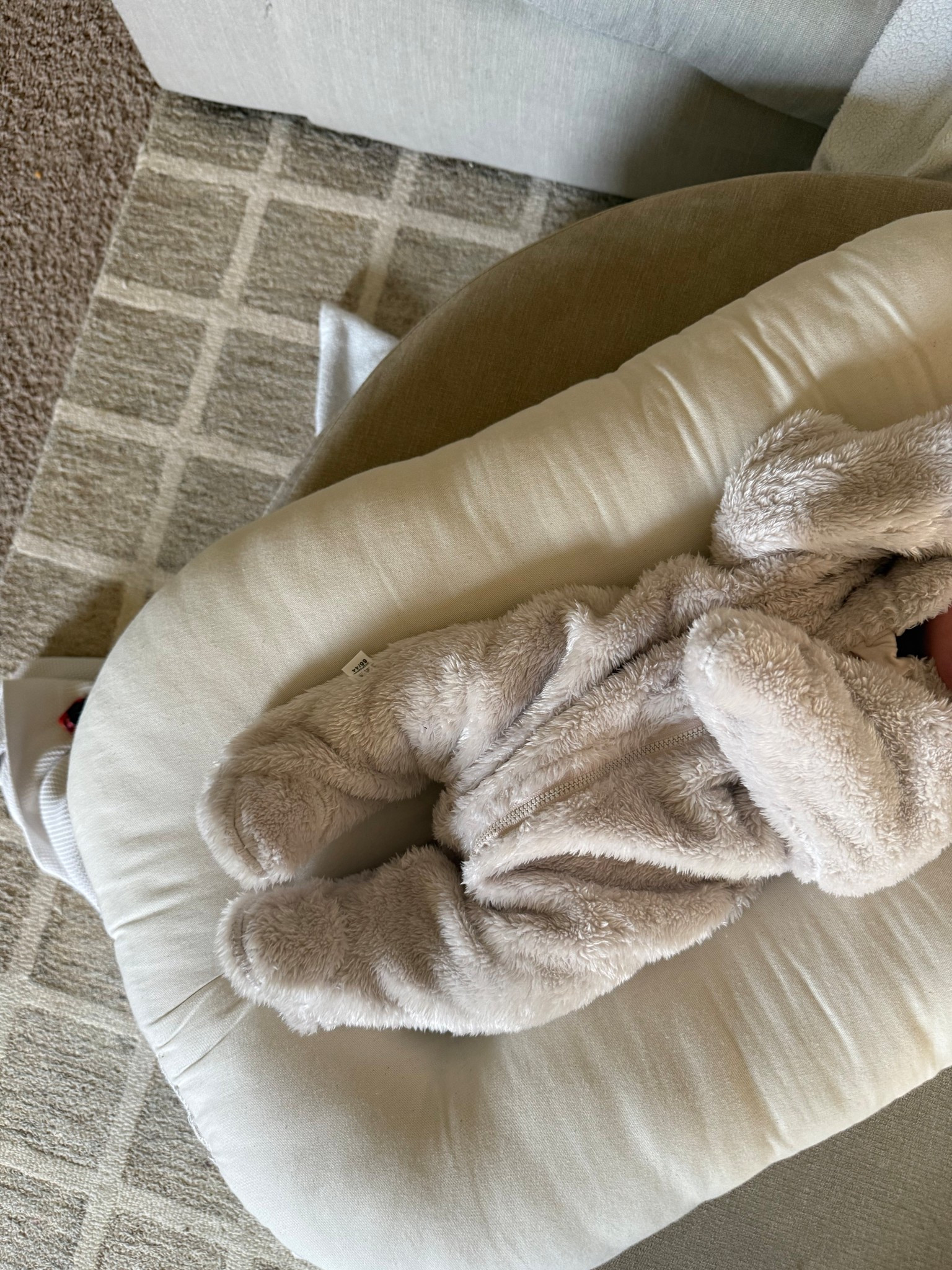 fuzzy newborn suit 

#LTKBaby