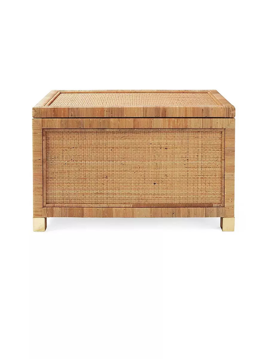 Balboa Rattan Storage Trunk | Serena and Lily