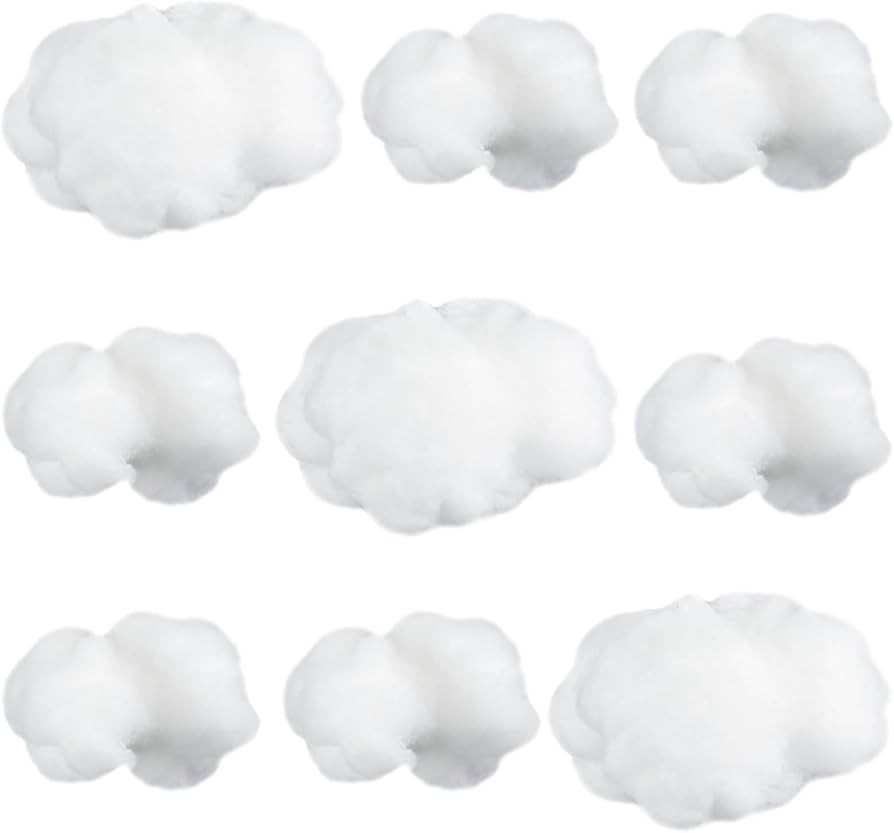 Jetec 9 Pieces Artificial Cloud Props Imitation 3D Cloud Shape Hanging Decorations Room DIY Decor... | Amazon (US)