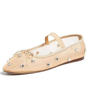 AMINUGAL Raffia Ballet Flats Shoes for Women Dressy Comfortable Woven Straw Women's Flats with El... | Amazon (US)