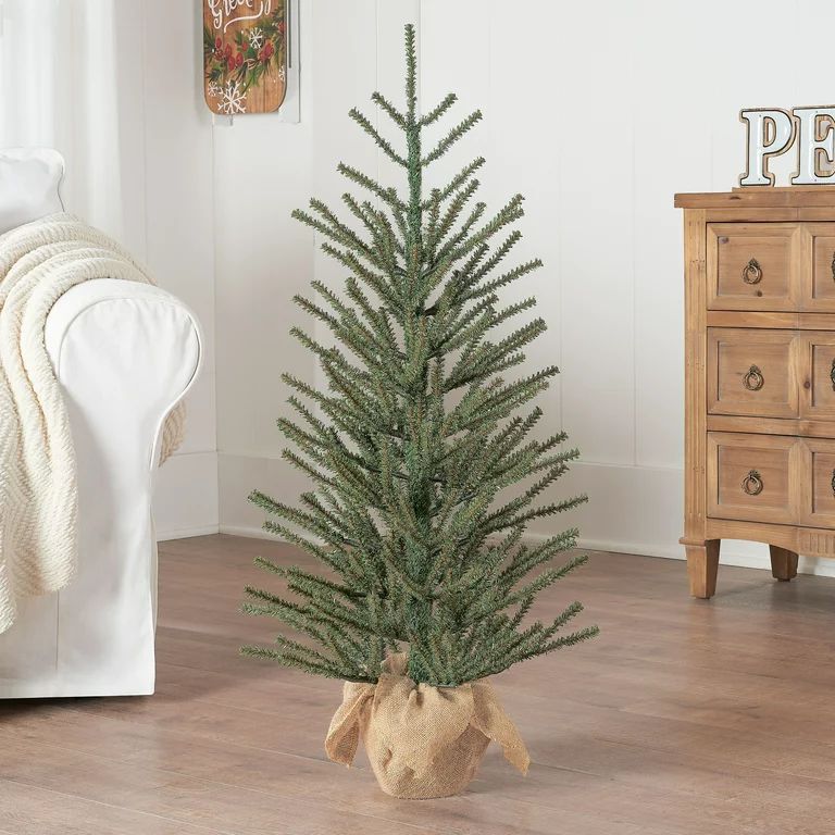 Holiday Time 3ft Green Fir Tree with Burlap Base | Walmart (US)