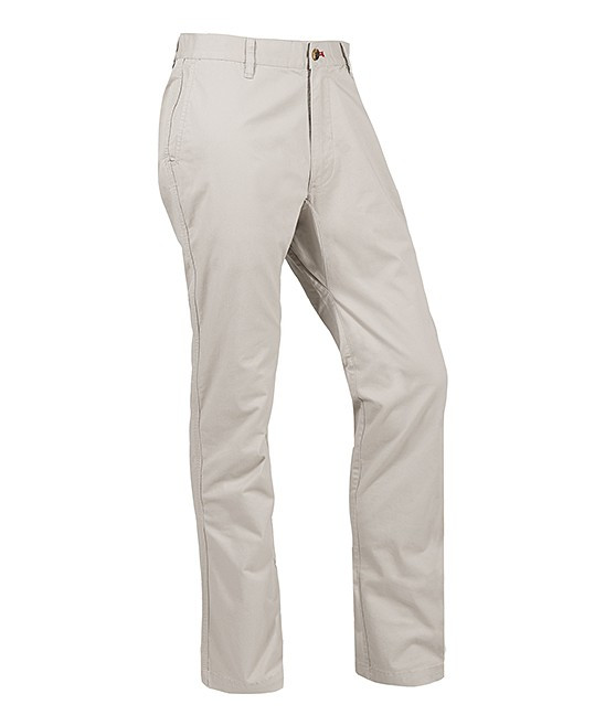Mountain Khakis Men's Casual Pants Stone - Stone Jackson Slim-Fit Chino Pants - Men | Zulily
