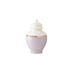 Light Lavender Color Block Ginger Jar with Gold Accent | Lo Home by Lauren Haskell Designs