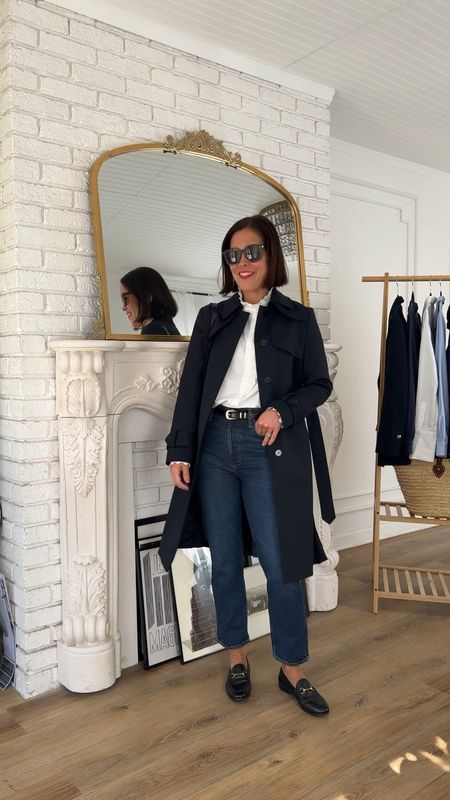 Navy Trench Coat
How to style a navy trench coat
Wearing Sandro Pleated Trench in Navy/size medium 
Video 
Trench Coat 

#LTKstyletip #LTKover40 #LTKVideo
