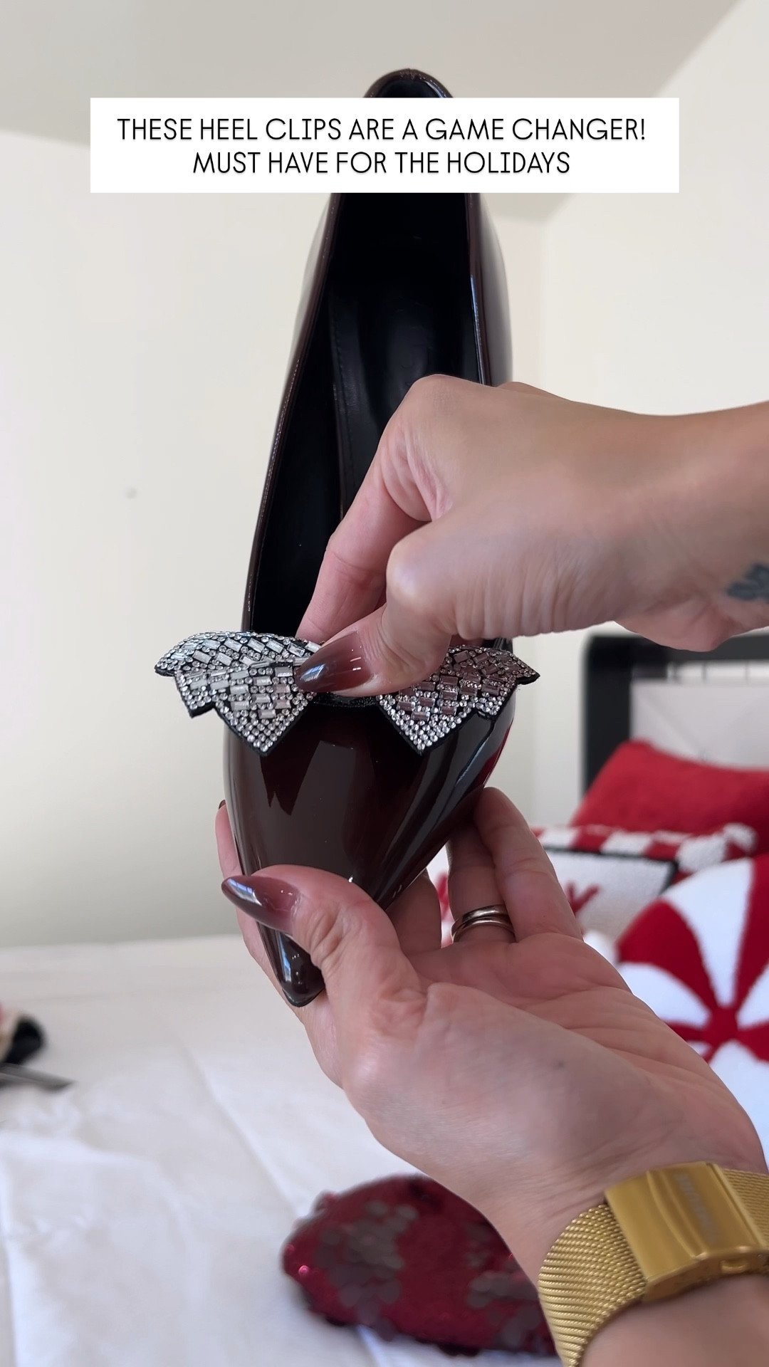 Heel bow clips for the holidays 

#LTKFindsUnder50 #LTKStyleTip #LTKHoliday