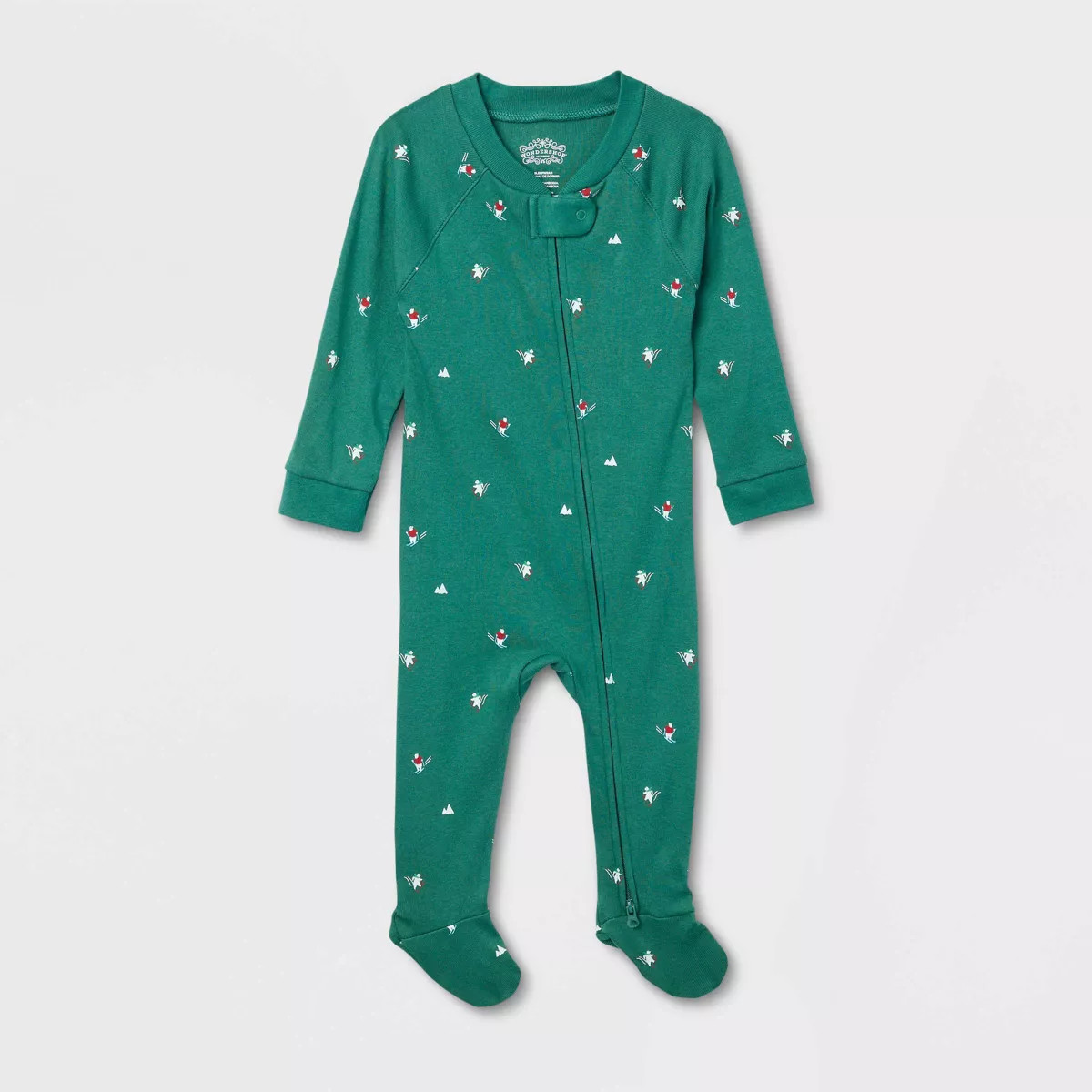 Baby Polar Bear Print Cotton Ribbed Holiday Matching Family Pajama Union Suit - Wondershop™ Gre... | Target