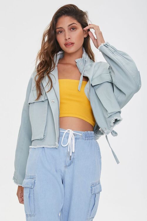 Frayed Twill Jacket | Forever 21 (US)