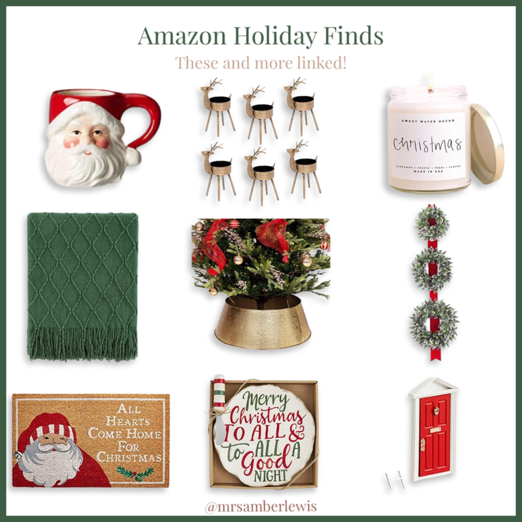 Amazon Holiday finds coming all month, checkout my Amazon Storefront linked in my Instagram bio! Gift guides coming next week! 

#LTKHoliday #LTKSeasonal #LTKfamily
