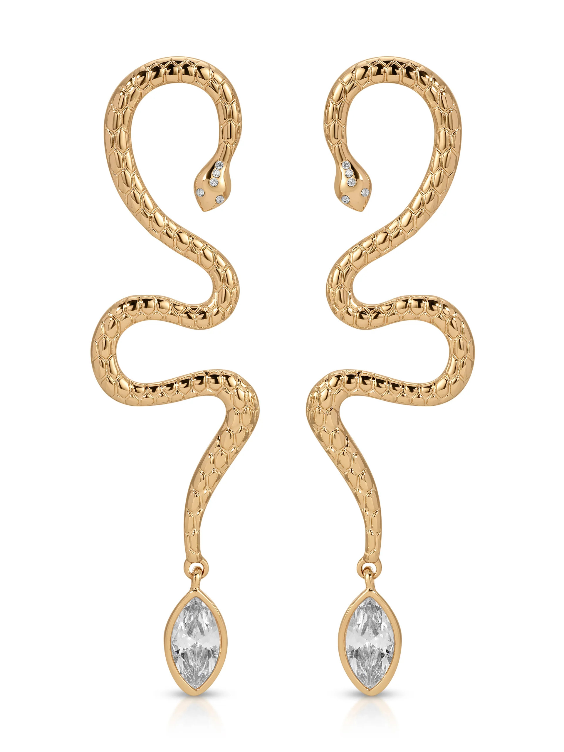 Serpentina Statement Snake Earring | Ettika