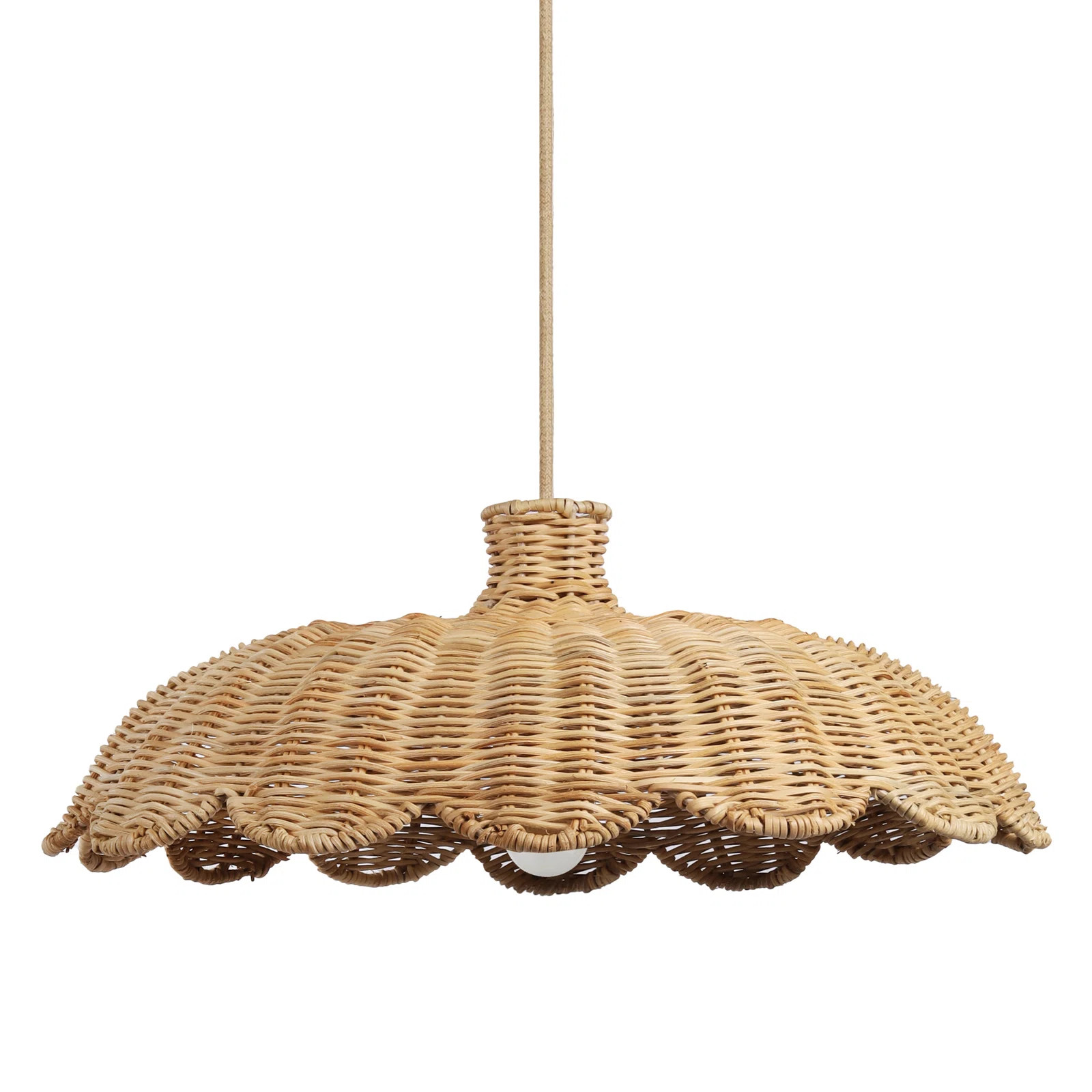 Zent - Light Natural Dome Pendant | Wayfair North America