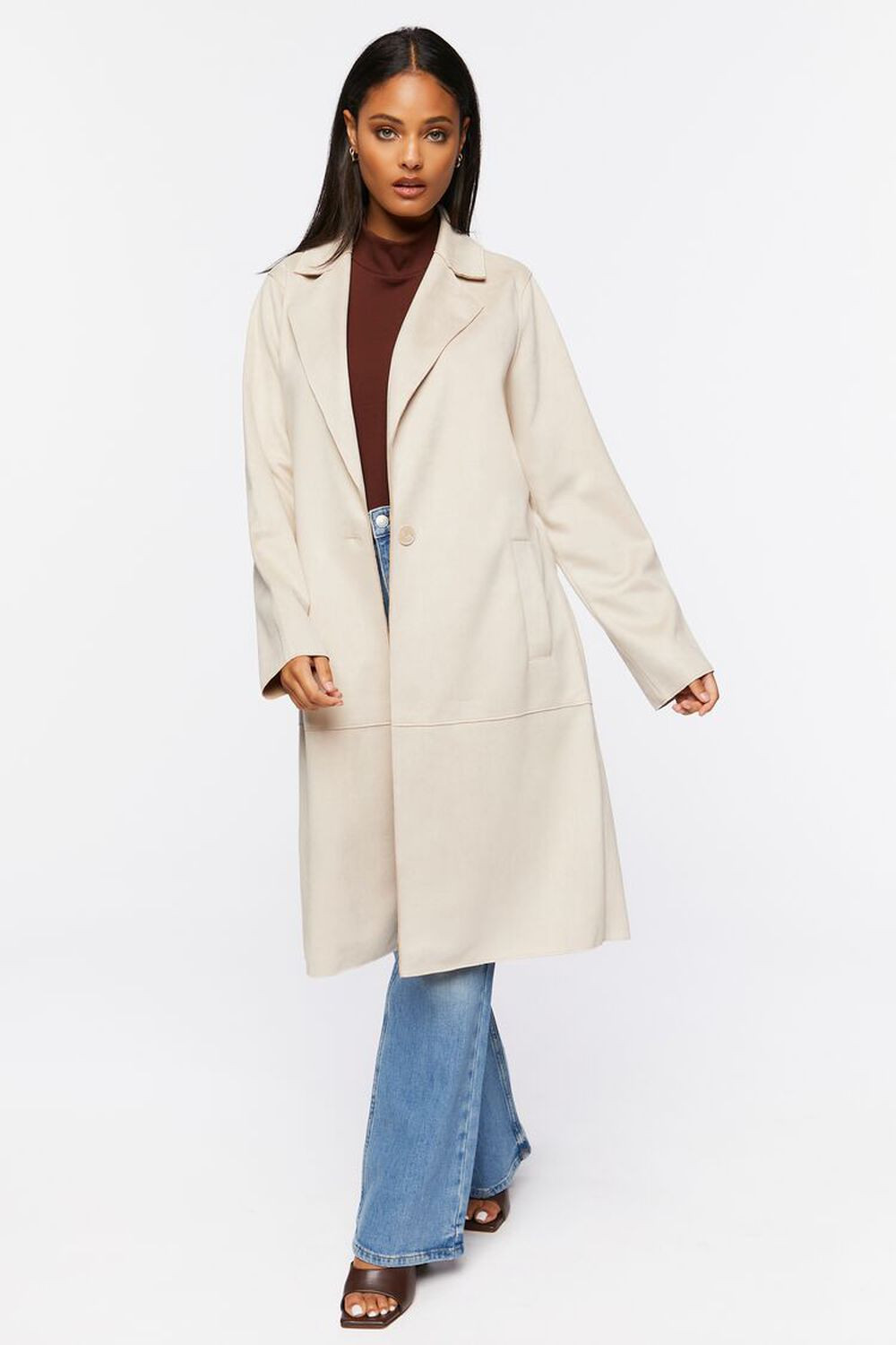 Faux Suede Trench Coat | Forever 21 | Forever 21 (US)
