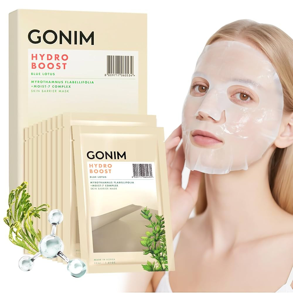 GONIM Face Mask Korean Skin Care with Hyaluronic Acid & Collagen Activation- Face Masks Skincare ... | Amazon (US)