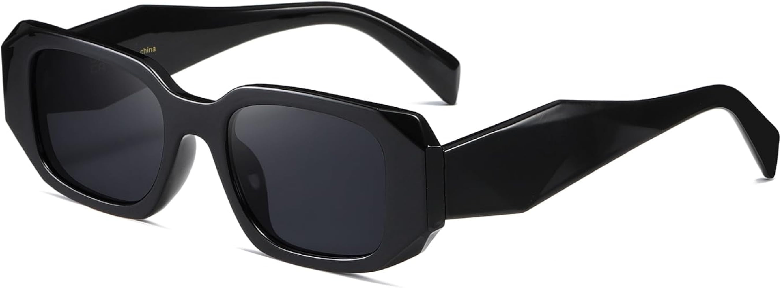 Trendy Rectangle Sunglasses Womens Men Fashion Classic Sun glasses Retro Shades | Amazon (US)