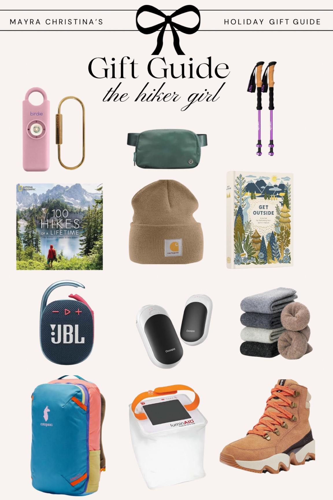 Gift guide for the hiker 
Hiking gifts 
Christmas gifts 
Amazon finds




#LTKGiftGuide #LTKTravel #LTKHoliday