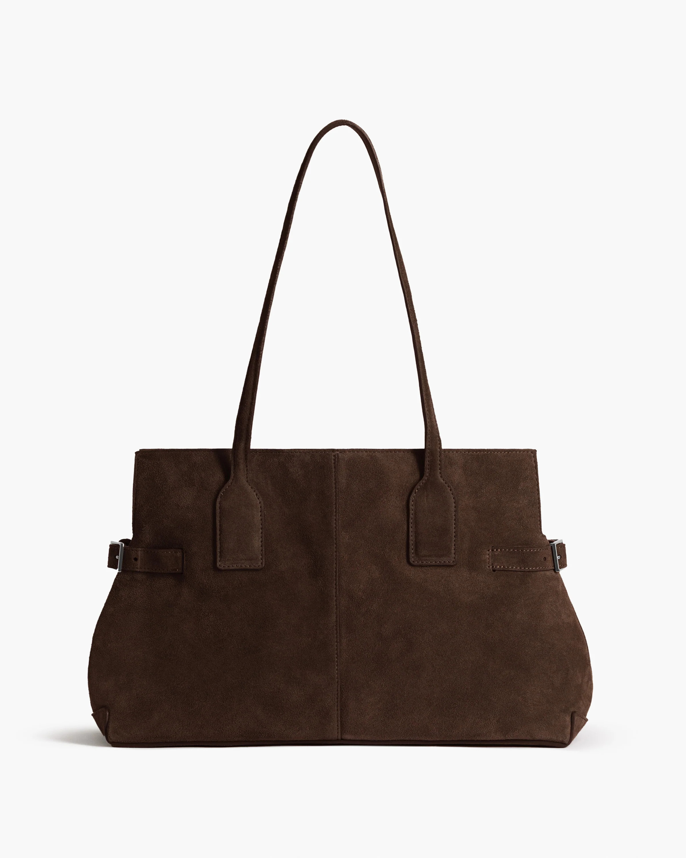 Lisa Bowler Bag Suede Chocolate | Flattered