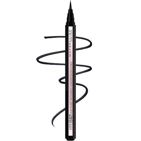 Maybelline Hyper Easy Liquid Pen No-Skip Eyeliner, Satin Finish, Waterproof Formula, Pitch Black,... | Amazon (US)