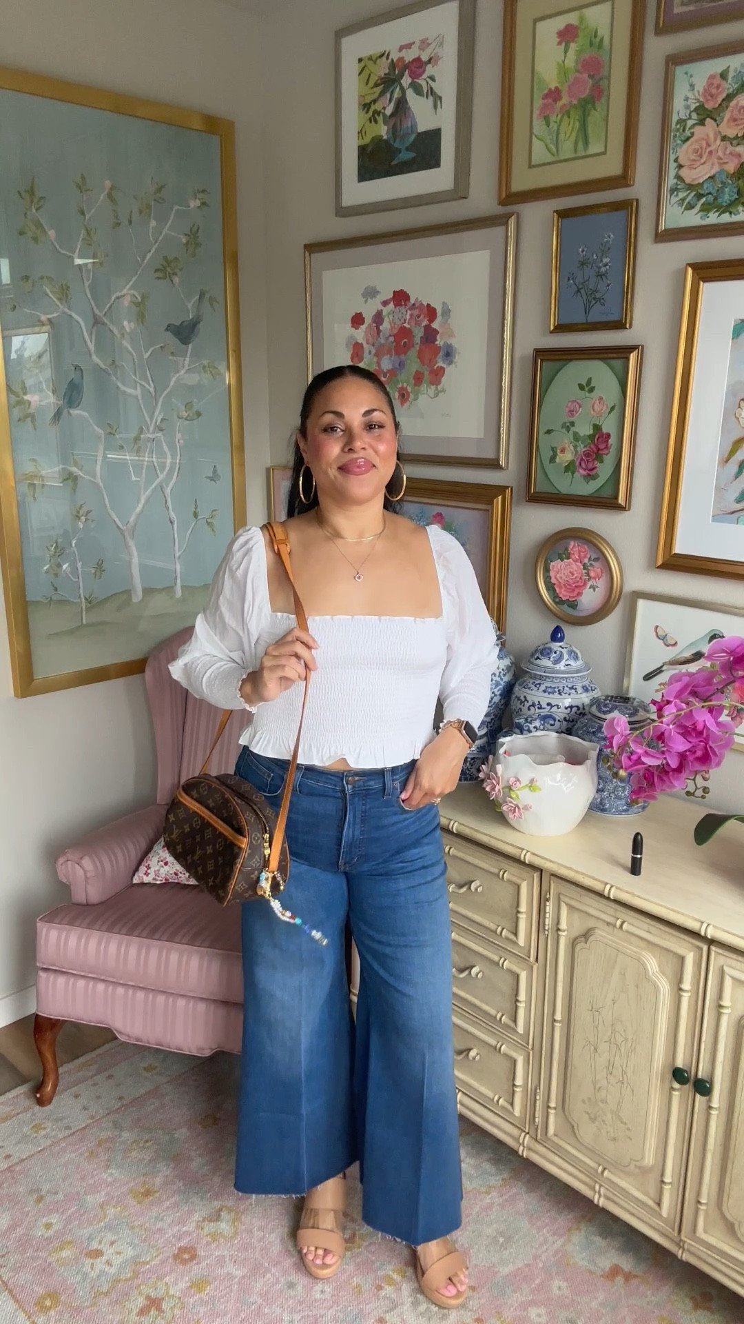 The cutest date night outfit for a winery in the city! These new flare cropped jeans from Madewell are SO comfy and will be on repeat. Paired with the comfiest heels ever from Aerosole, these shoes were made for walking. 

Wearing a 30 in these jeans and usually wear a 31. So you can size down in these! #midsizestyle #datenight #finishingtouches 

#LTKxMadewell #LTKMidsize #LTKShoeCrush