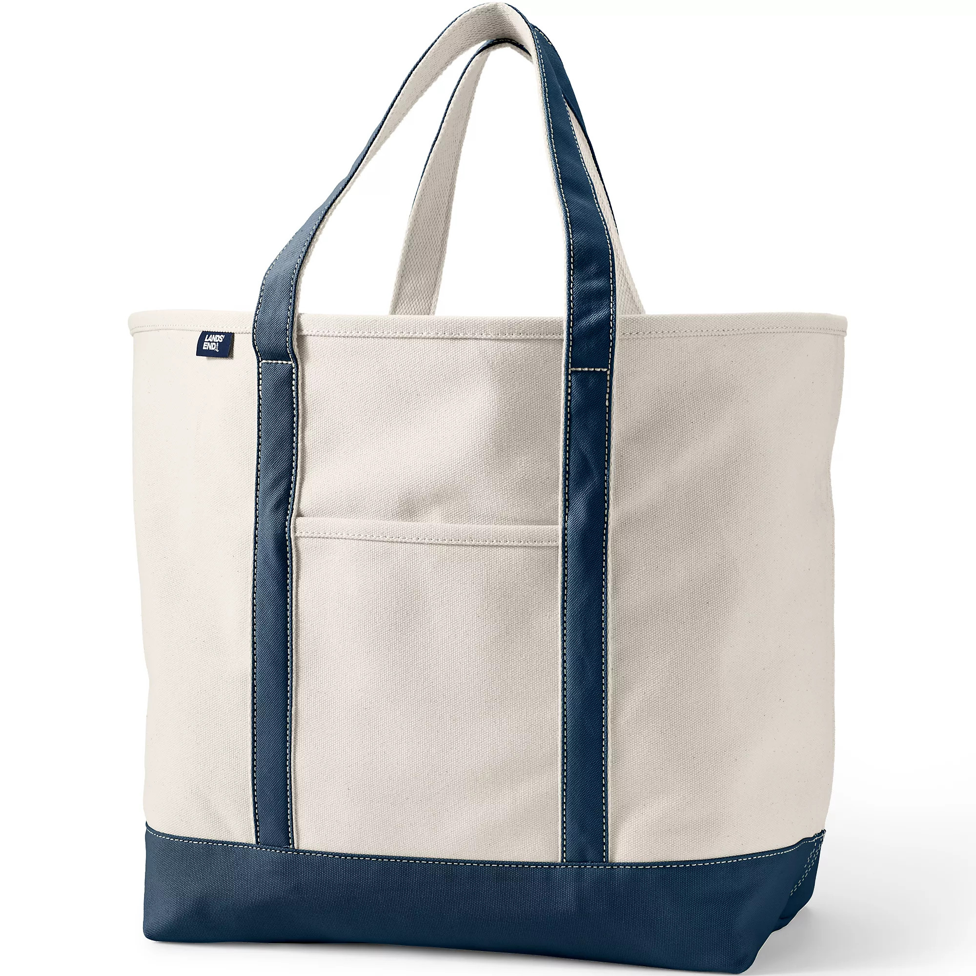 Extra Large 5 Pocket Open Top Canvas Tote Bag | Lands' End (US)