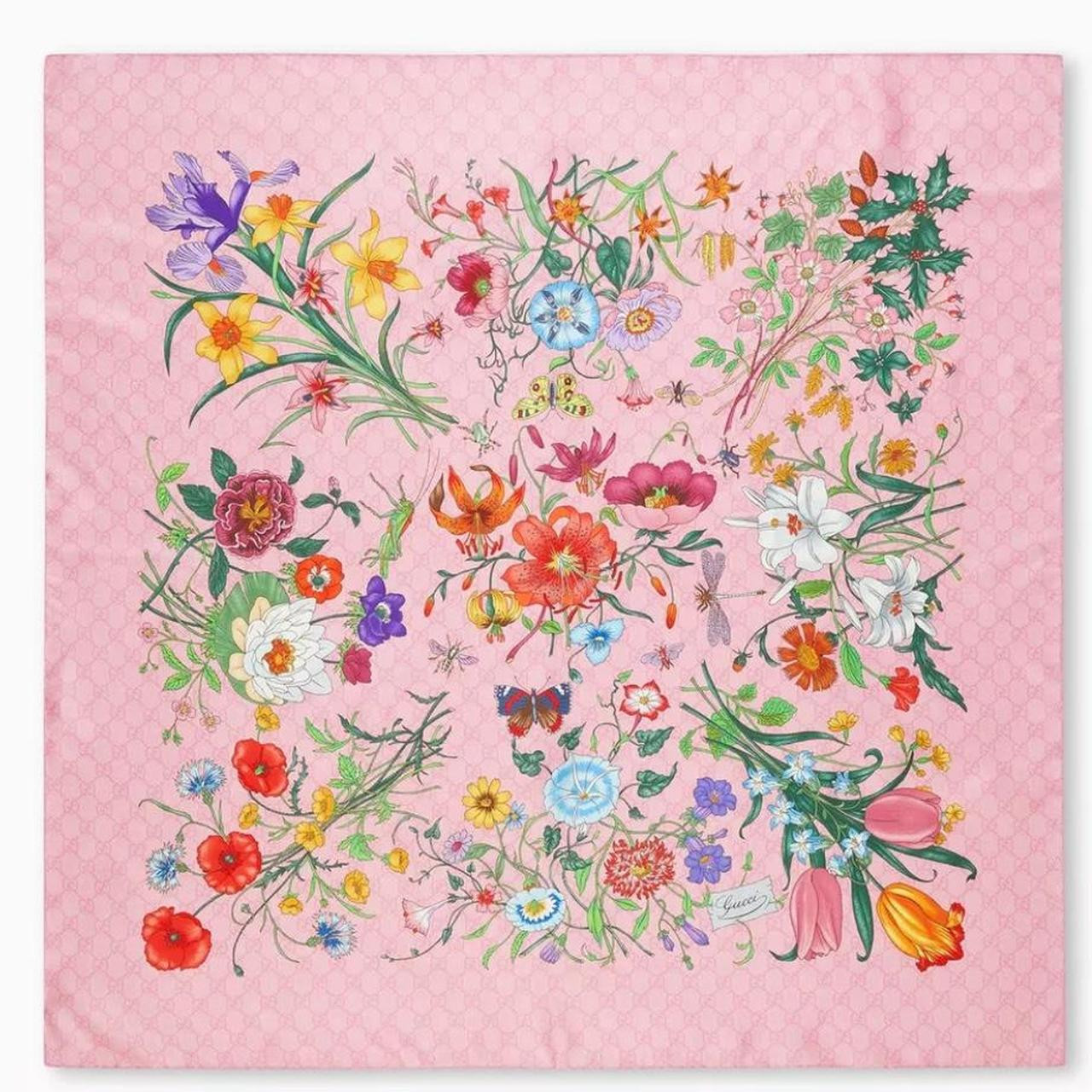 Gucci Women's Scarf - Pink/Multi | Depop US