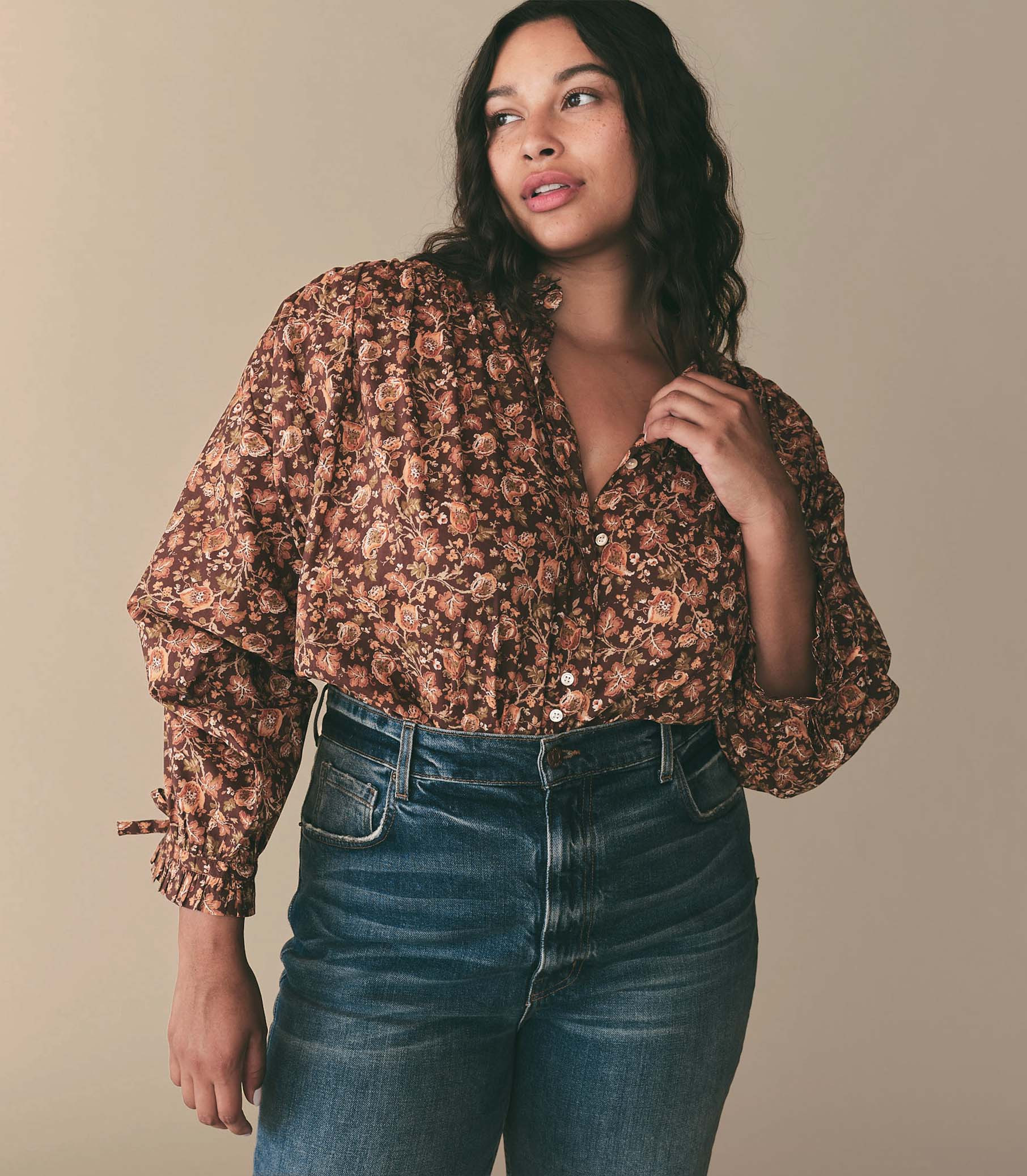 Rose Top - Mulberry Vine Floral | DÔEN | DOEN