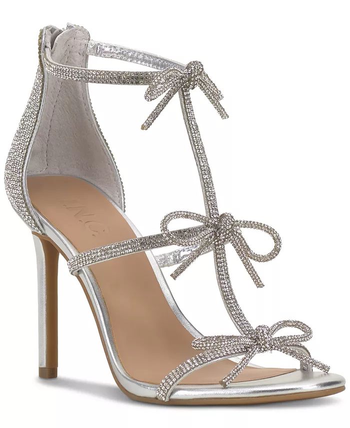 I.N.C. International Concepts Women's Nolino Beaded Bow T-Strap Dress Sandals, Created for Macy's... | Macy's
