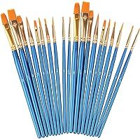 BOSOBO Pointed-Round Paint Brush, 4 Sets of 10 Pieces Fine Tip Nylon Hair Miniature Paint Brushes... | Amazon (US)