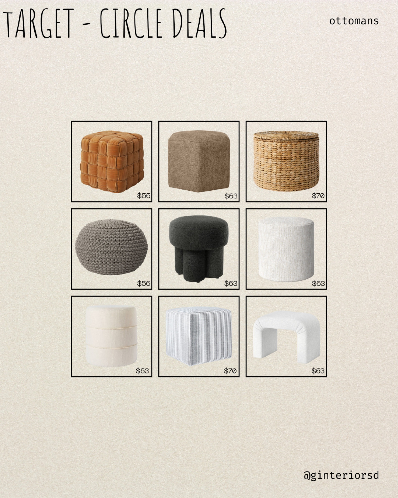 Target Circle Deals - Ottomans

#LTKxNSale #LTKU #LTKHome