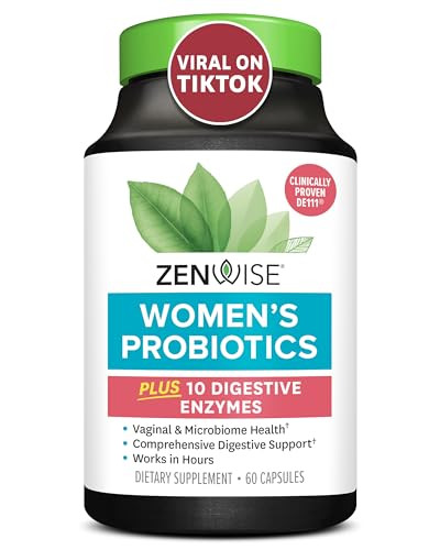 Zenwise Health Probiotics for Women - Prebiotics and Probiotics for Digestive Health, Digestive Enzymes for Vaginal Health, Daily Gut Flora Health, and Bloating Relief for Women - (60 Count) | Amazon (US)