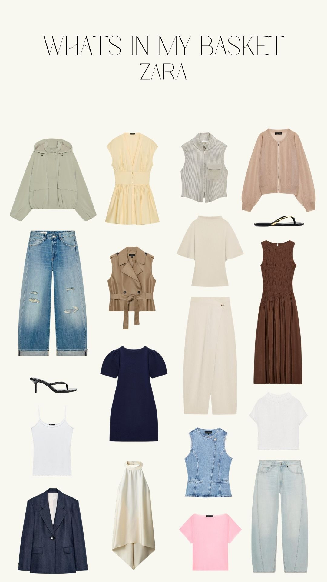 What's in my Zara Basket! 

Spring Style, Spring Fashion, Jeans, Co-ord Set, Denim Waistcoat, New Season, Bomber Jacket, Spring Jacket, Blazer
 

 #LTKuk #LTKspring #LTKeurope