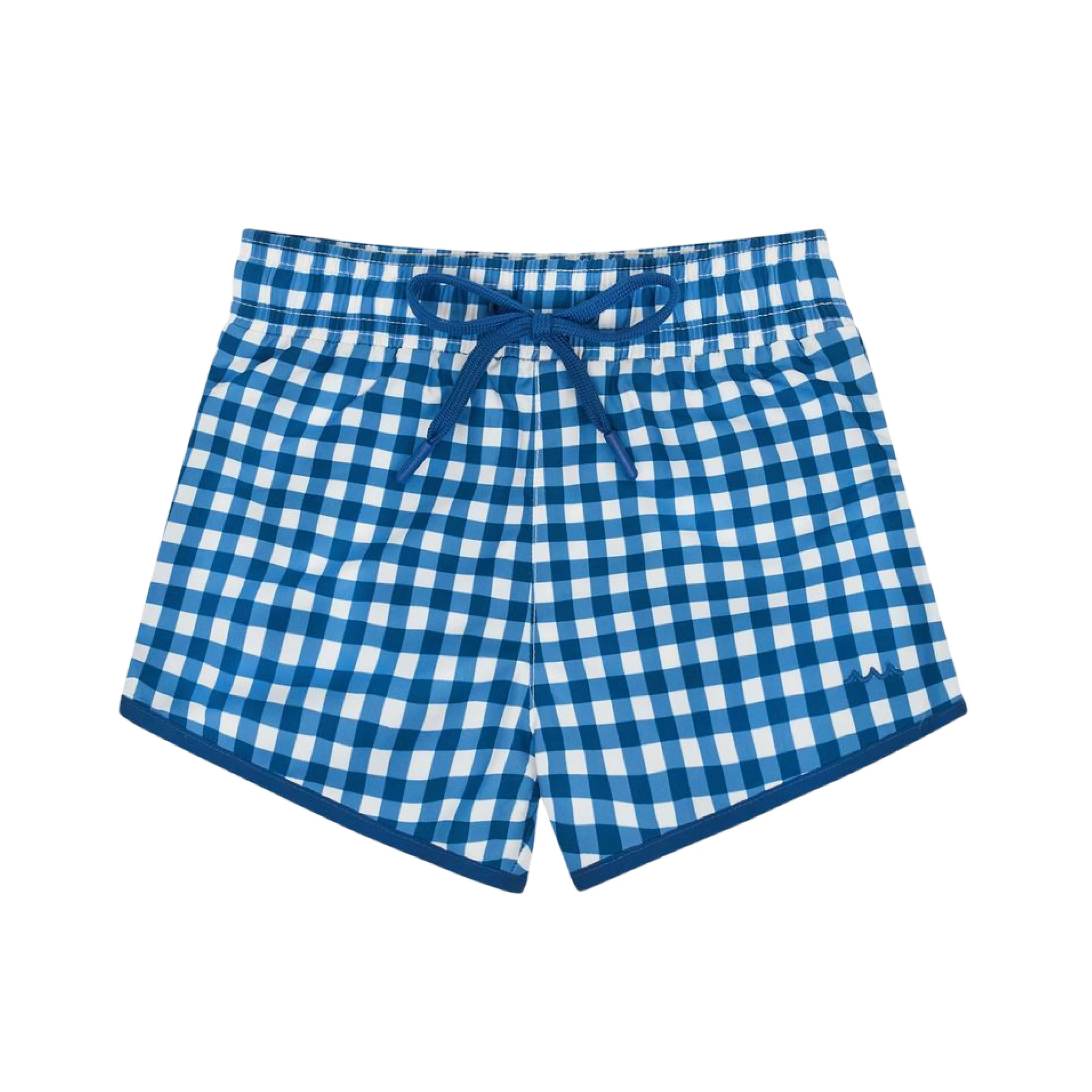 boys navy picnic gingham boardie | Minnow