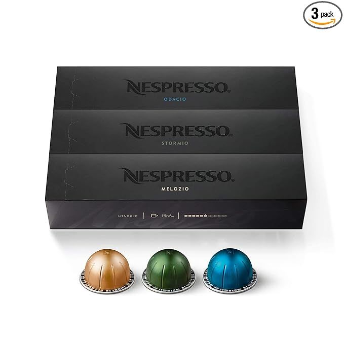 Nespresso Capsules VertuoLine, Medium and Dark Roast Coffee, Variety Pack, Stormio, Odacio, Meloz... | Amazon (US)