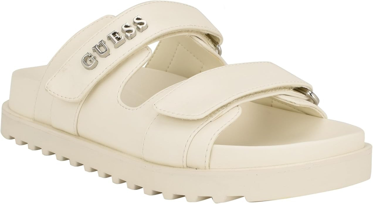 GUESS Women's Fabulon Flat Sandal | Amazon (US)