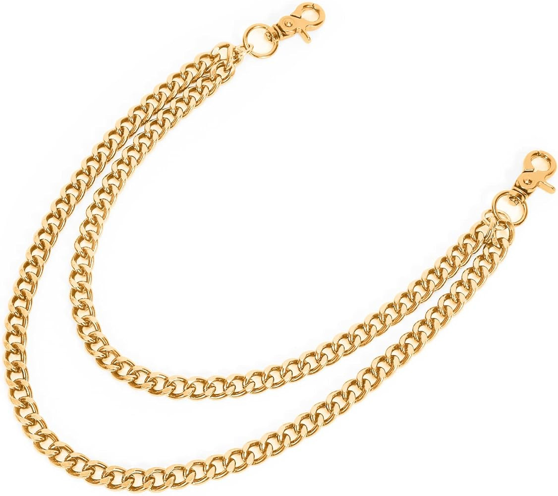 WERFORU Men Women Heavy Duty Wallet Chain Hip Hop Punk Jeans Chain Biker Motorcycle Keychain | Amazon (US)