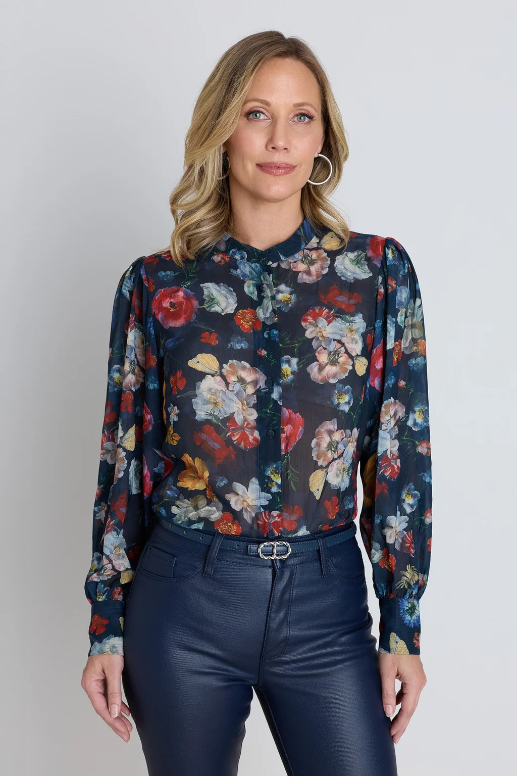 Colette Blouse - Midnight Garden | The Noli Shop