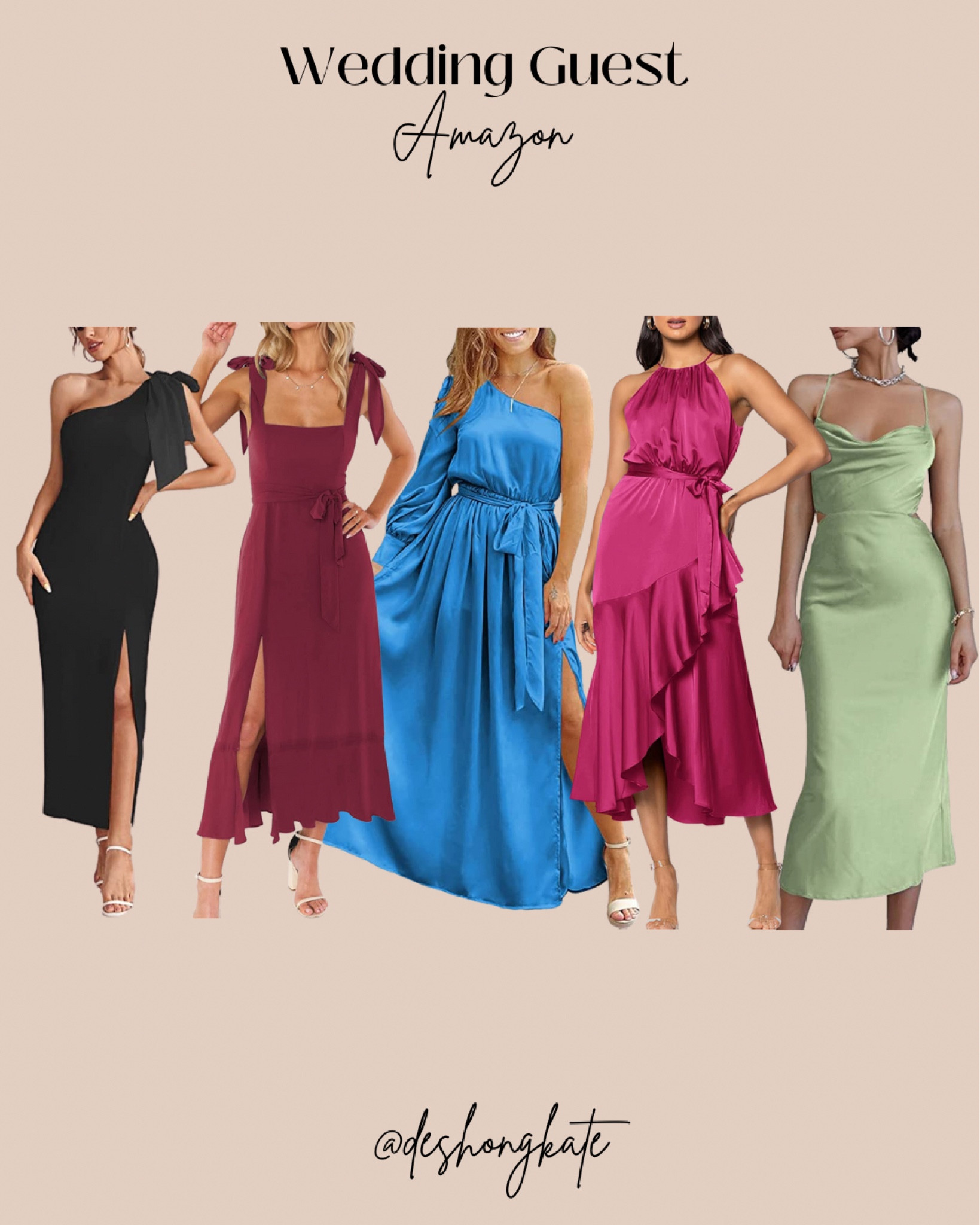 Amazon. Wedding guest. MIDI dresses. Maxi dresses. Shoulder tie. Winter dresses. Spring dresses. Outdoor wedding. February. March 

#LTKunder50 #LTKSeasonal #LTKstyletip
