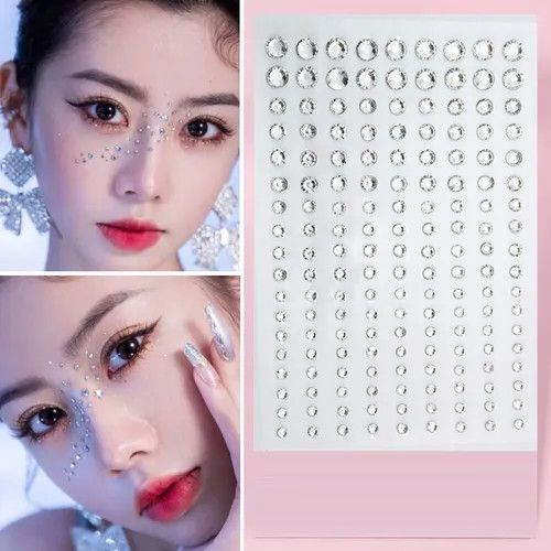 Malnia Home - Rhinestone Face Makeup Jewels Sticker | YesStyle Global
